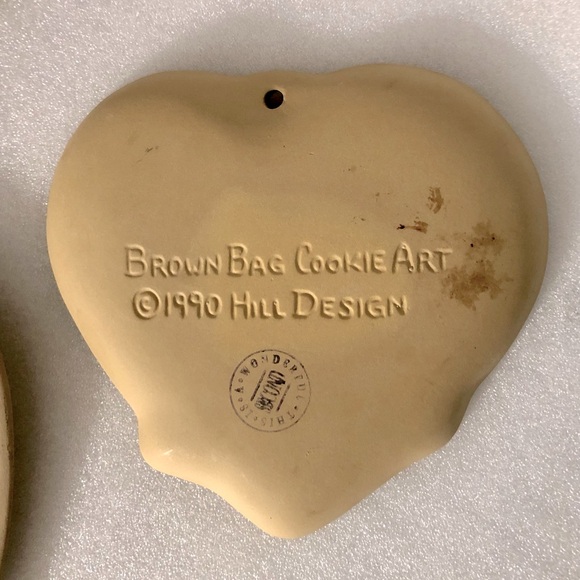 Brown Bag Cookie Art short bread molds,  heart shaped 1985 & 1990 Hill Design - Picture 3 of 6
